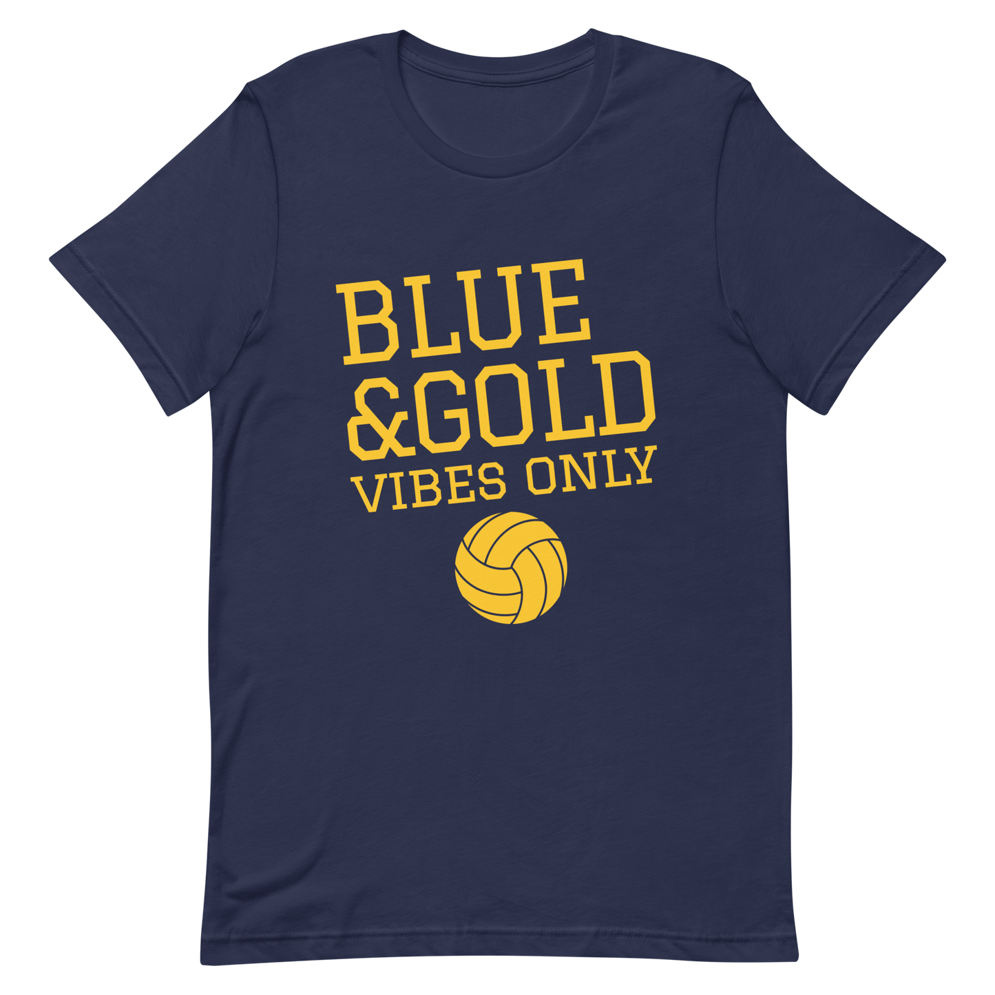 Blue Gold Vibes Volleyball shirt