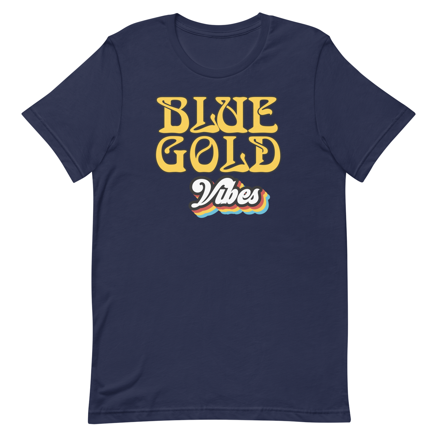 Blue Gold Vibes Retro shirt