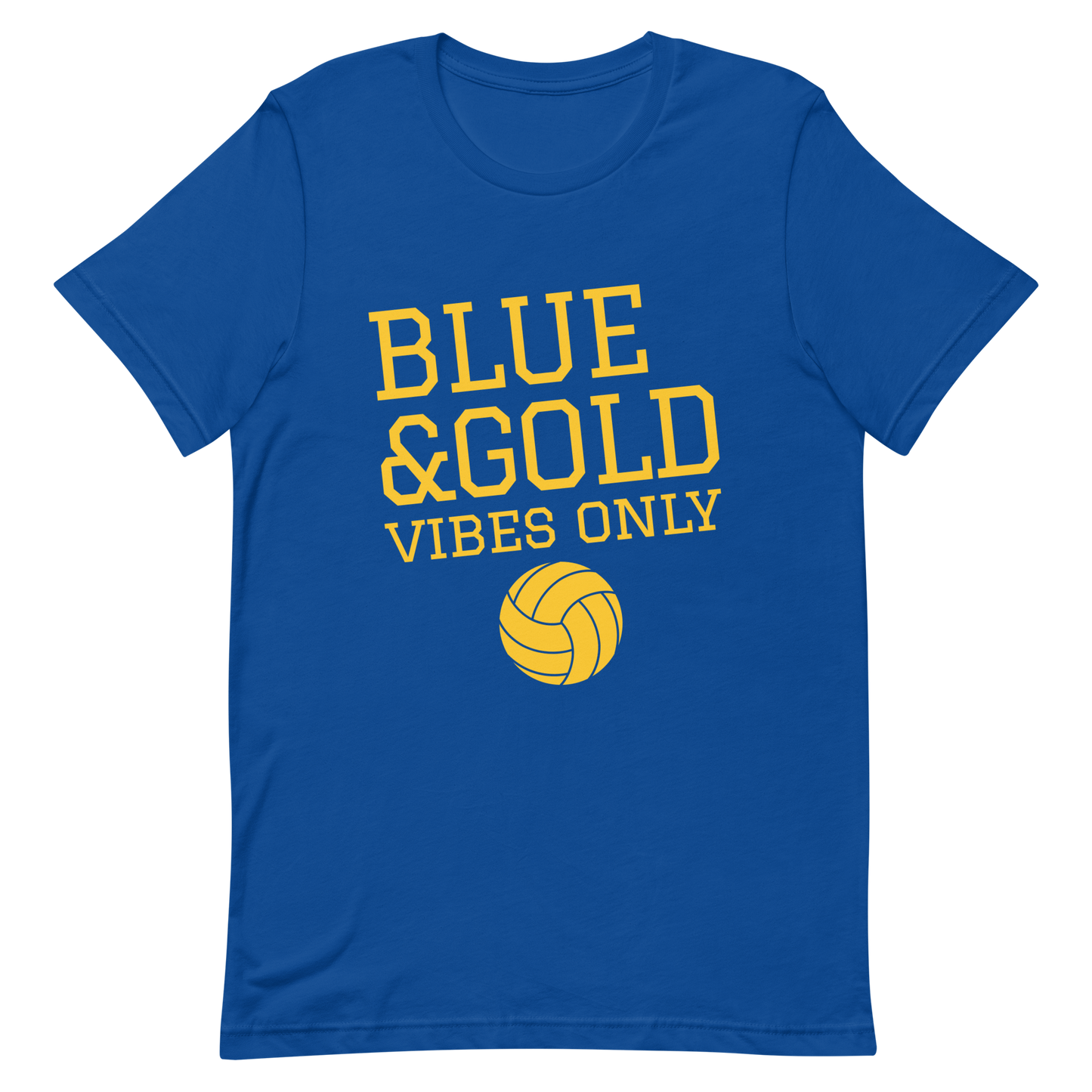 Blue Gold Vibes Volleyball shirt